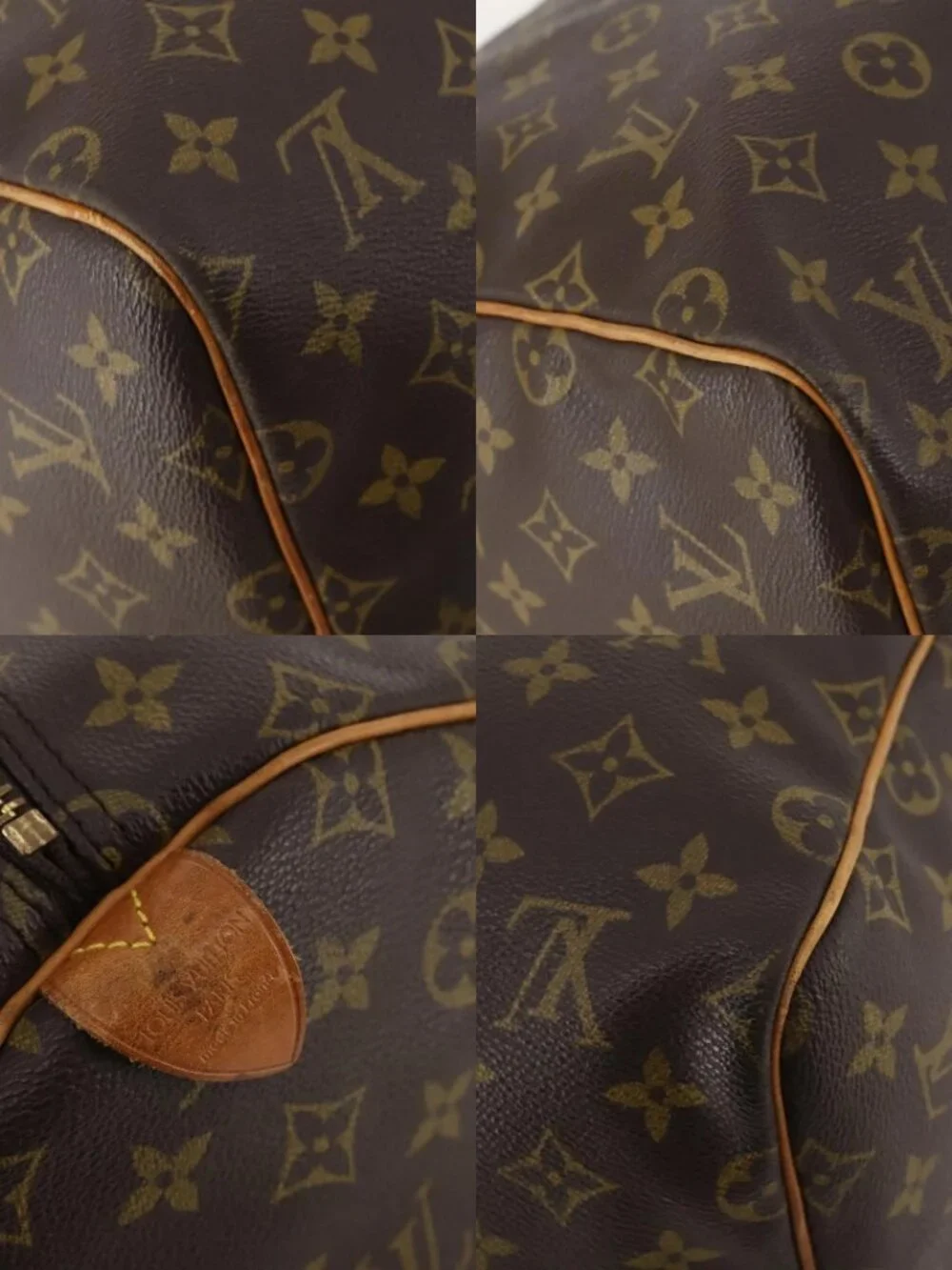 LOUIS VUITTON Monogram Keepall 55 Boston Bag M41424 LV Auth 186234A